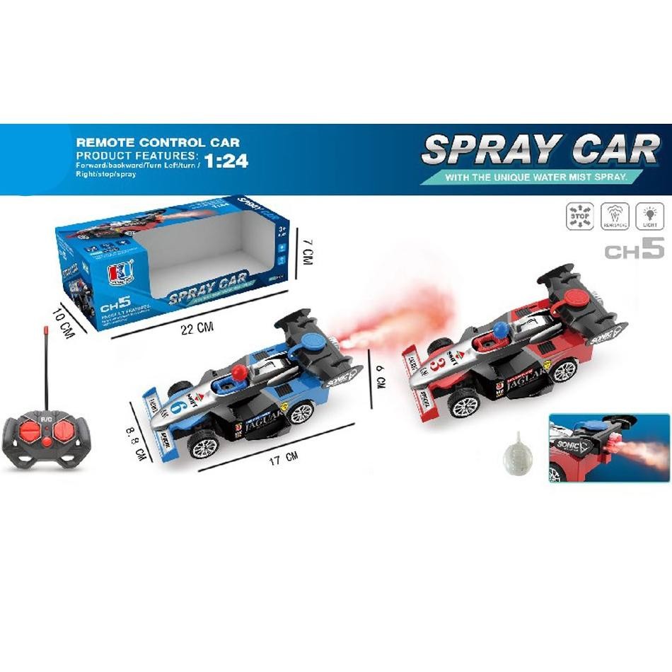 Mainan Remot RC 5 Fungsi Mobil Sport F1 Racing Tamiya 5-Function Keluar Asap & Lampu