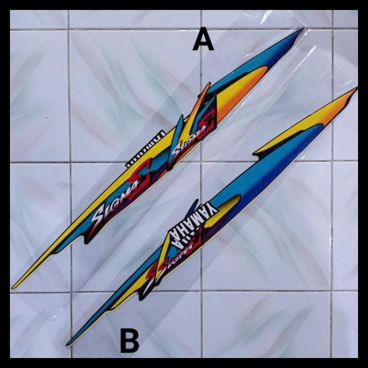 HOT DEAL (ORI) STRIPING YAMAHA SIGMA | STICKER BODI MOTOR SIGMA LAMA 