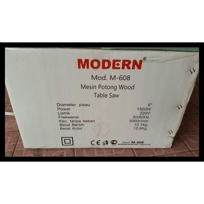 HOT DEAL MESIN TABLE SAW MODERN M 608 / TABLE SAW M608 MESIN POTONG 