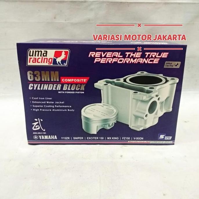 Blok Seher Set Bore Up MX King R15 Vixion 63mm UMA RACING
