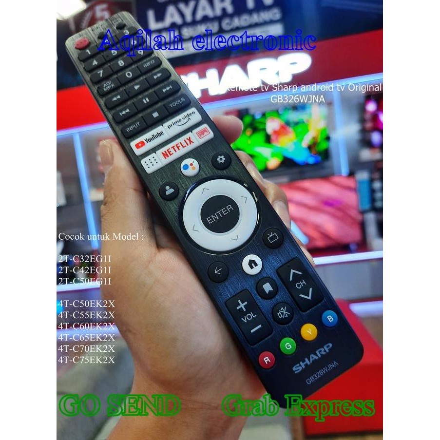 Remote tv Sharp Google tv Android tv Original GB326WJNA