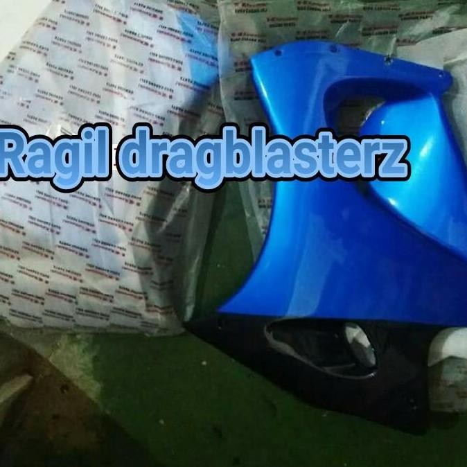 fairing bawah ninja rr old biru muda polos orinal