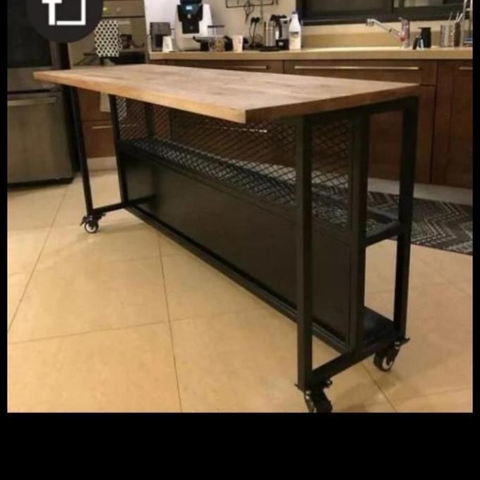 Custom Order Meja Bar Minimalis Meja Mini Bar Minimalis Kaki Besi