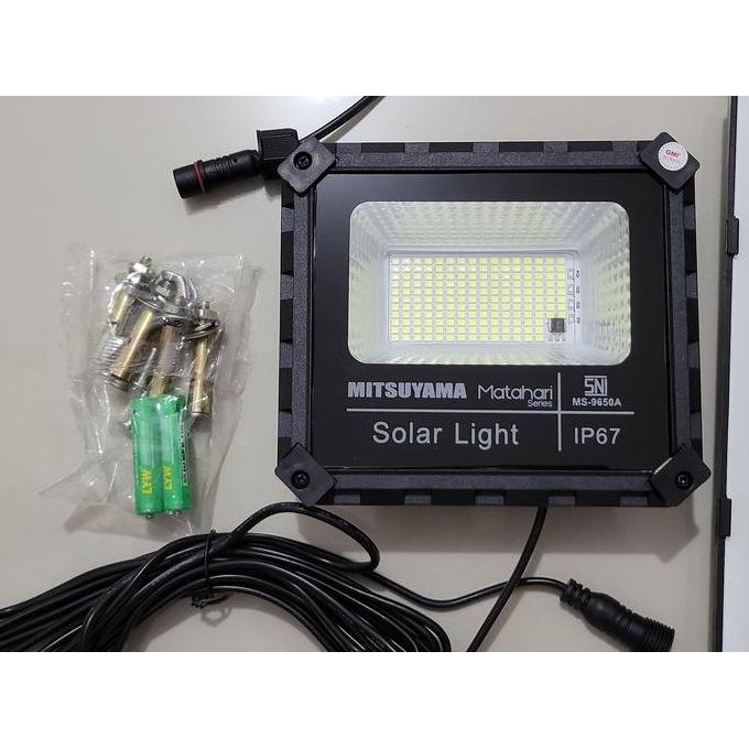 MS-9650A Lampu Sorot Solar Panel 50 Watt Mitsuyama + remote murah