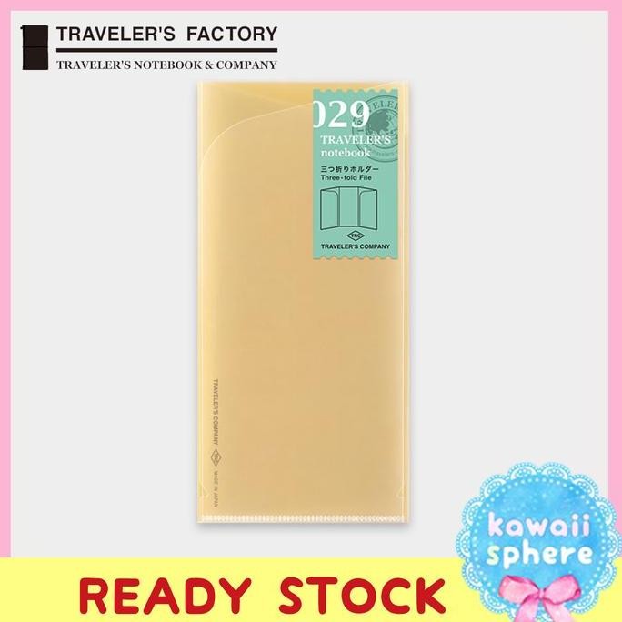 

Travelers Notebook Refill 029 | Regular Size | 3-Fold file | Ready
