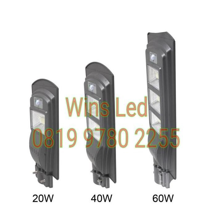 LAMPU JALAN LED 40W SOLAR CELL PANEL SURYA 40WATT PJU SOLAR 40 WATT murah