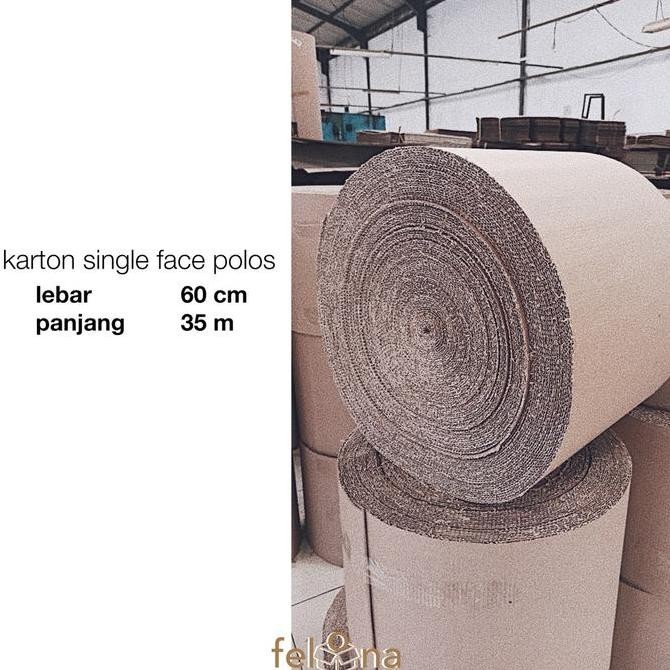 

BEBAS ONGKIR - Karton Lembaran s Single Face 1 ROLL Uk. Lebar 60 cm x 35 Meter