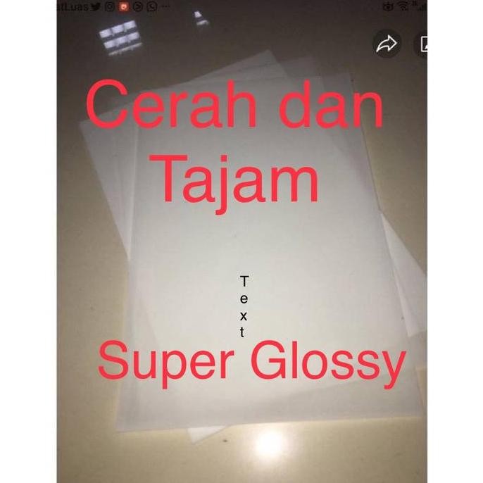 

TERBARU - Kertas PVC OVERLAY saja 0,15 (Z1), 50lbr, lebih putih