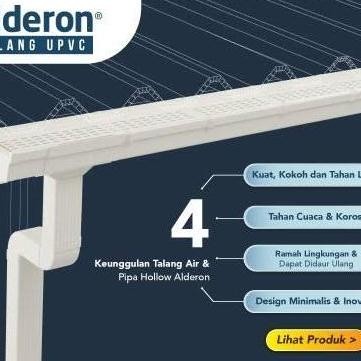 TERBARU - Talang Alderon 4 Meter - 1Set - KIRIM ARMADA TOKO