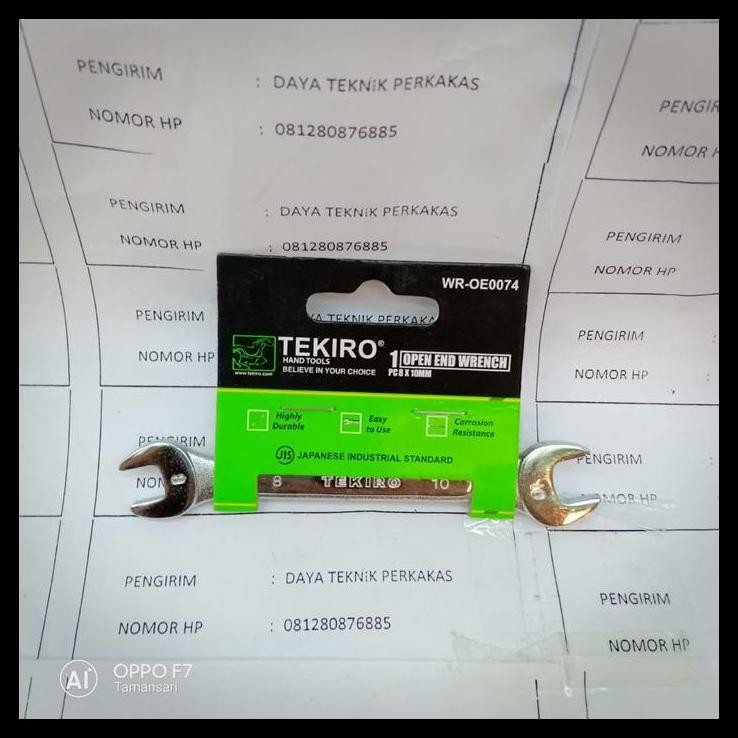 HOT DEAL KUNCI PAS-PAS 8 X 10 TEKIRO - KUNCI PAS TEKIRO 8-10MM - OPEN AND WRENC 
