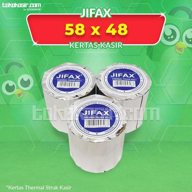 

TERMURAH - 1 Dus Kertas Struk Thermal 58X48 Merek JIFAX 58 X 48