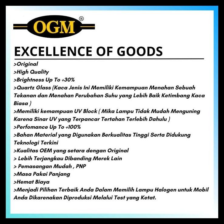 TERBARU OGM - BOHLAM LAMPU DEPAN HEADLAMP TOYOTA WISH 