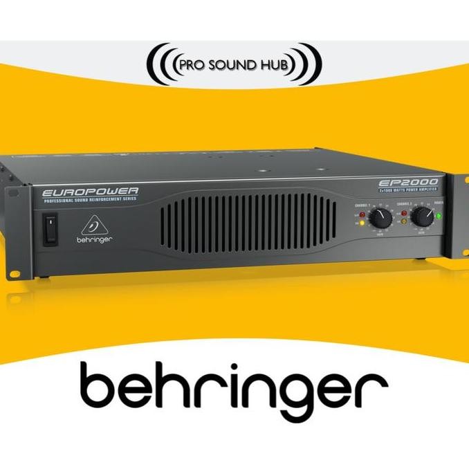 Behringer EP2000 EP-2000 EP 2000-Watt Stereo Power Amplifier 2 Channel hight Quality