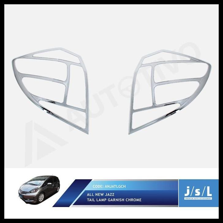 TERMURAH GARNIS LAMPU BELAKANG ALL NEW JAZZ 2013 TAIL LAMP GARNISH CHROME 