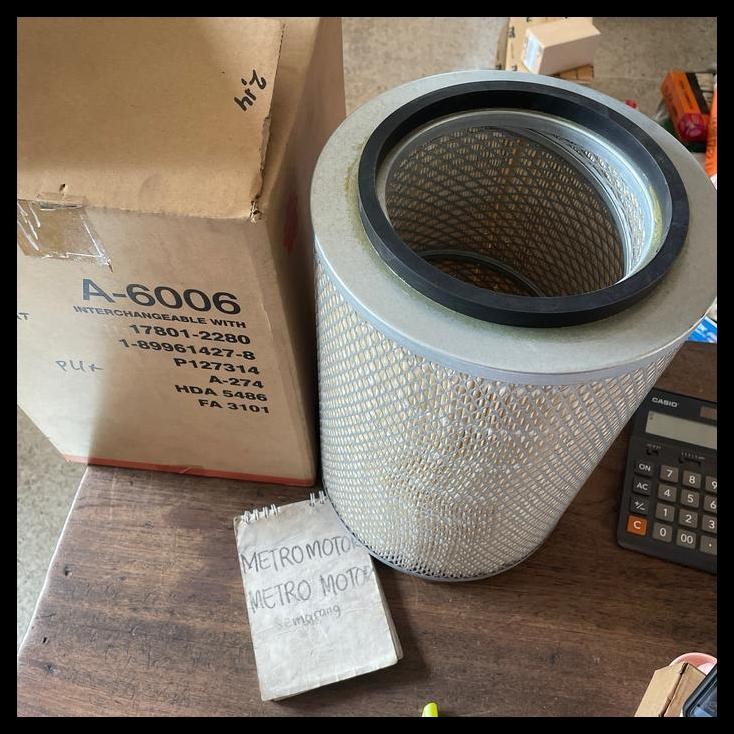 DISKON AIR FILTER UDARA NISSAN CK12 PKC215 BTX CK87 A-6006 A6006 17801-2280 SAKURA 16546-95015 