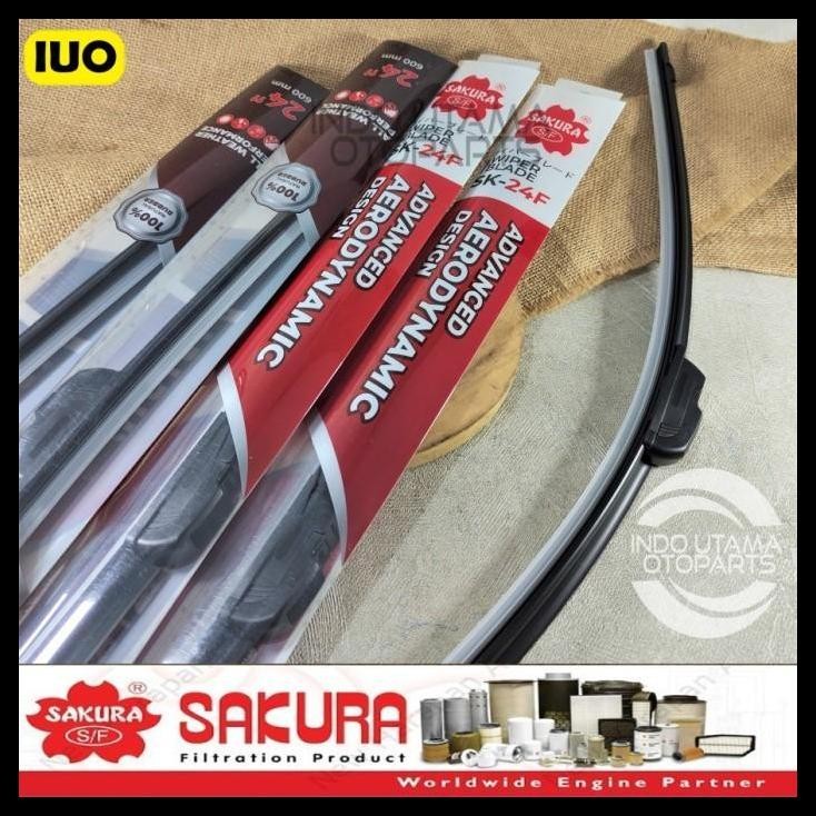 TERMURAH WIPER FRAMELESS HONDA STREAM KARET KACA MOBIL SAKURA 