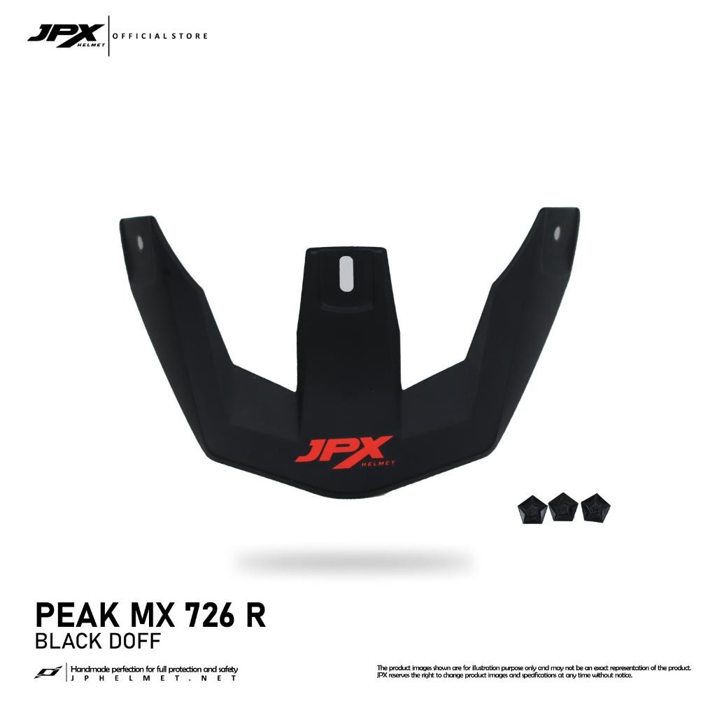 Topi Helm ( Peak) Jpx Parts Helmet Peak Jpx Mx-726R+Baut