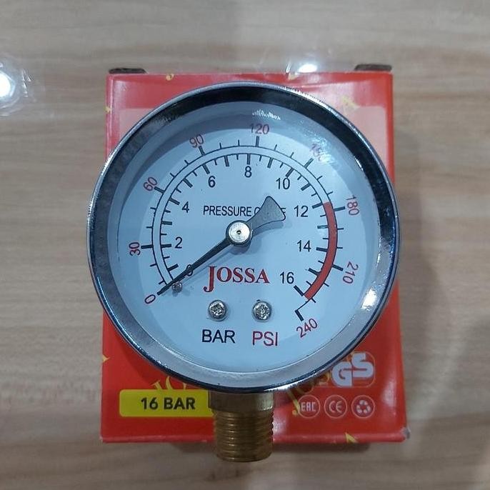 new  Jossa pressure gauge 16bar / jossa pressure gauge 16kg