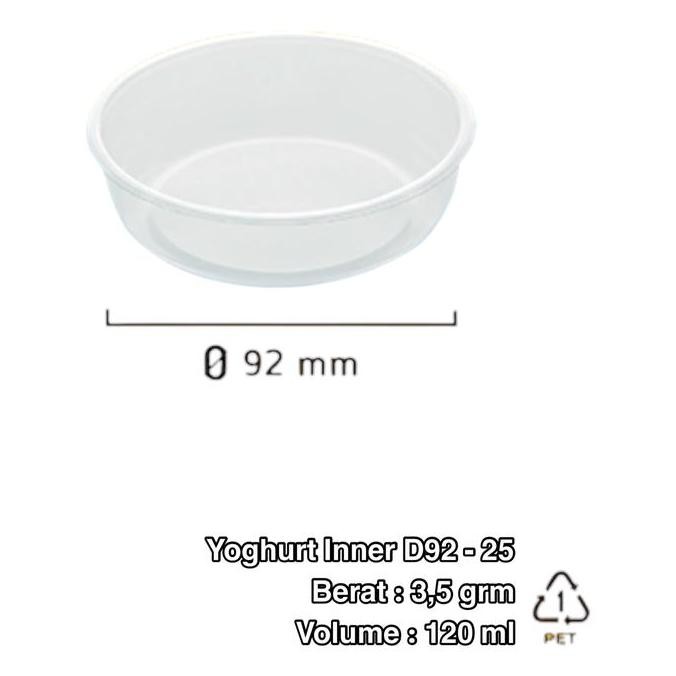 new  Cup/Inner/Tutup Gelas Yoghurt premium unik cup puding cup + fla