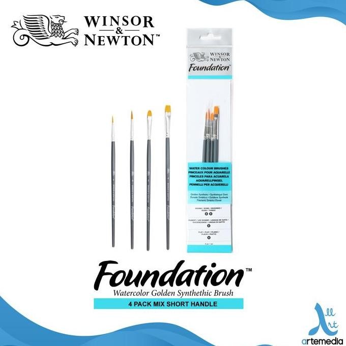 

Kuas Lukis Winsor & Newton Foundation Set 4 Mix Golden Brush Sh