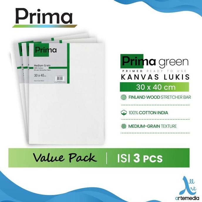 

Prima Green 30X40Cm Value Set Cotton Canvas