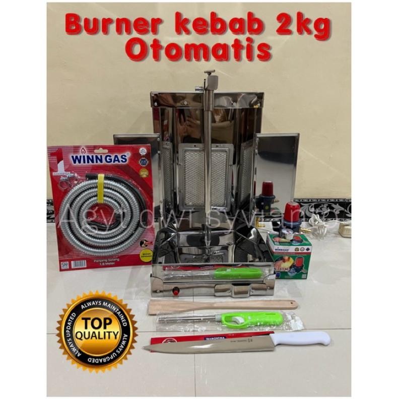 Burner Kebab Otomatis Ukuran 2kg Mesin Kebab 2 Kg Kompor Kebab Otomatis 2 Kg DiM