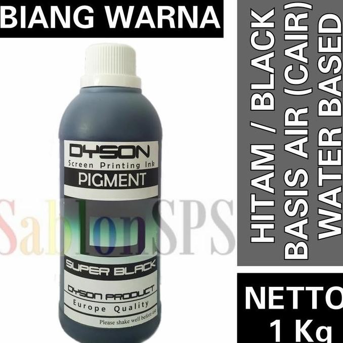 

Biang Warna Sablon Super Black 1Kg Dyson Pigmen Sablon