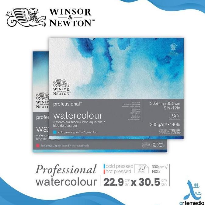 

Kertas Cat Air Winsor & Newton Professional 23X31Cm Watercolor Block