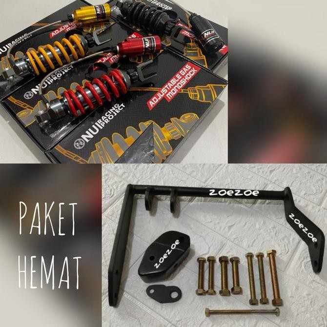 Mono Shock Yamaha Aerox 155 Connected Nui Tabung Pisah Click Rebound