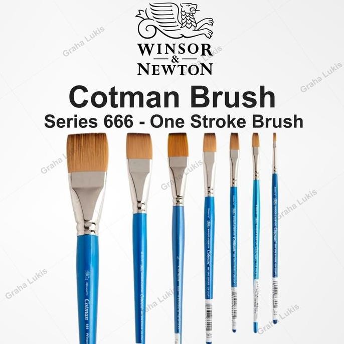 

Cotman Brush Series 666 - Winsor & Newton - One Stroke Brush - 6Mm