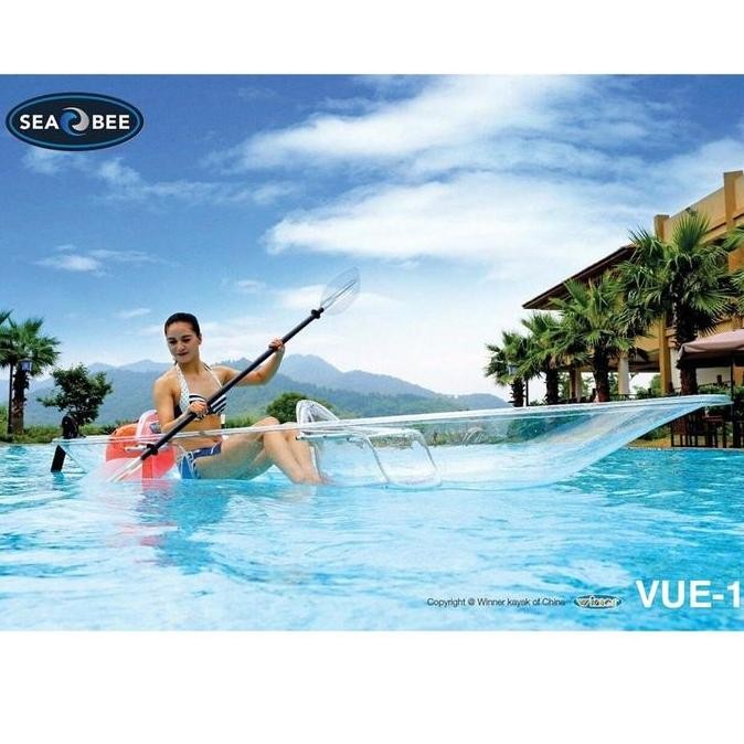 Vue 1  Transparant Wahana Air / Perahu Kayak / Kayak Kano Free Dayung Co