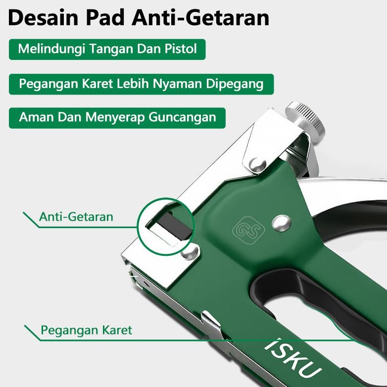 

Fth- Isku Staples Tembak 3 In 1 Tacker Stapler Staples Perekat Powerfull Streples Tembak Fth-