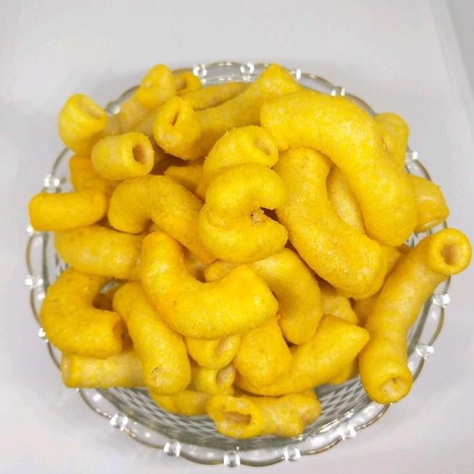 

500 Gram Makaroni Rasa Jagung Manis Makroni Jagung Kuning Kiloan Food Snacks Makanan Cemilan Macaroni Kering Camilan