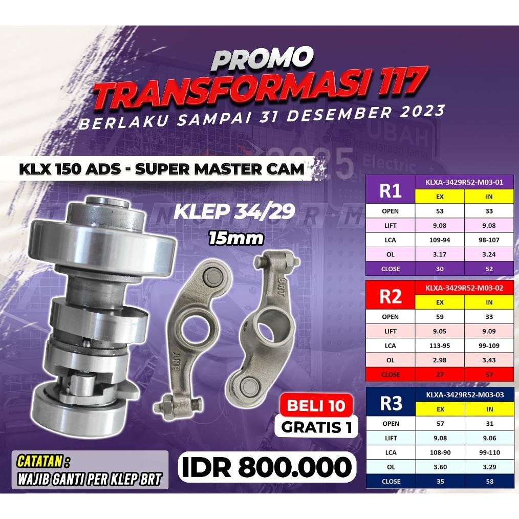 NOKEN AS KLX 150 ADS | KLEP 34/29 | SERI R | BRT