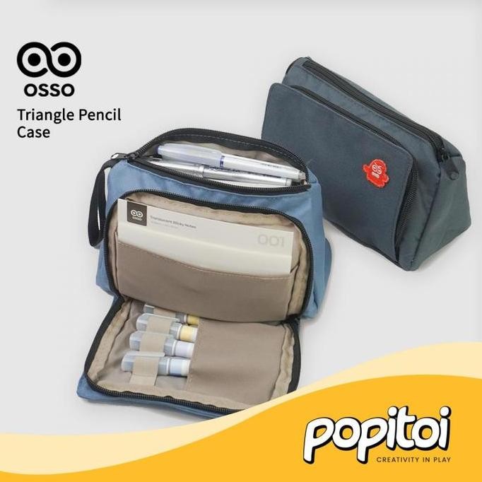 

Osso Triangle Jumbo Pencil Case Kotak Tempat Pensil