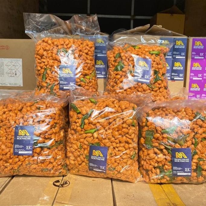 

[ 500G ] Kacang Thailand Pedas Gurih Cemilan Kekinian Food Snacks Goreng Keripik Makanan