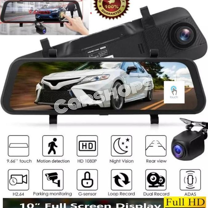 Spion DVR Dual Camera Dashcam Camera CCTV Mobil Spion Touchscreen