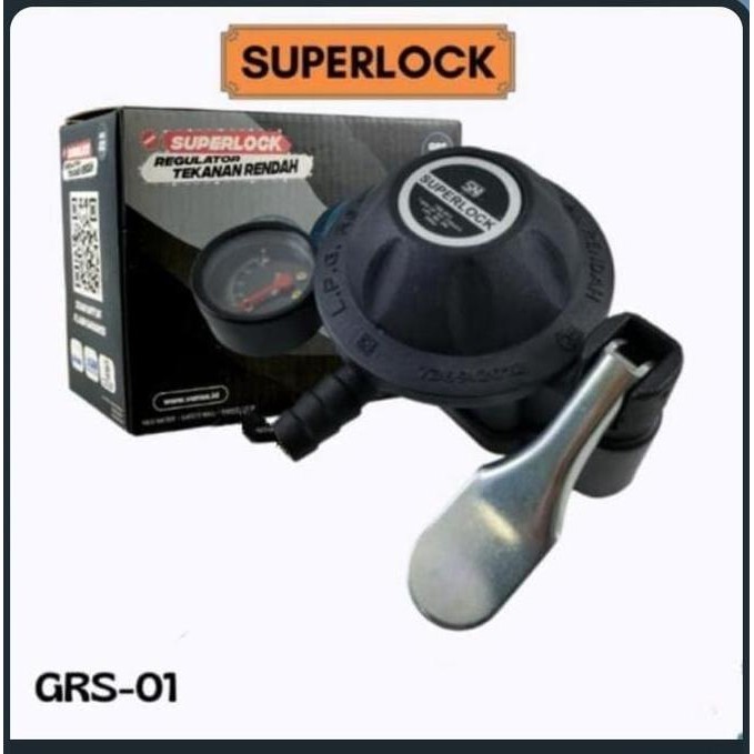 Regulator Gascomp Superlock Grs - 01 - Meteran Grs-01 - Tekanan Rendah Grs01 - Regulator Pengonci 1 