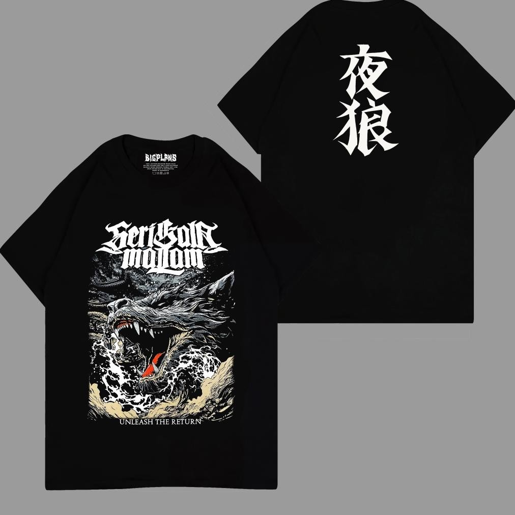 Promo Serigala Malam Unleash The Return Kaos Serigala Malam Band Metal Hardcore Punk