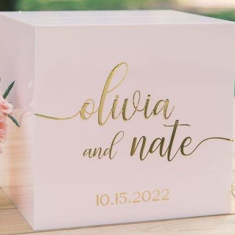 

Kotak Amplop Acrylic Wedding - Nama Custom LA