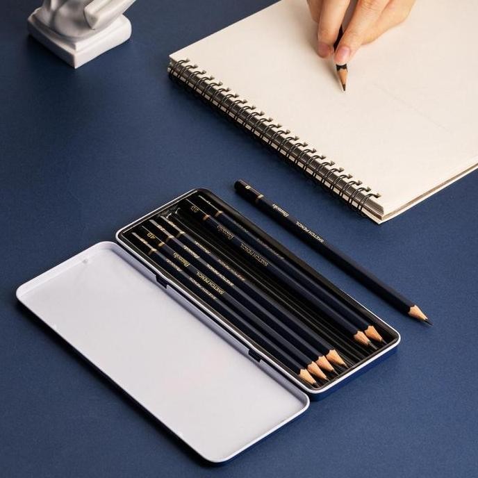 

[Special 7.7] Si Kece Deli Combo Buku Gambar B5 Vertikal Jilid Spiral + Deli School Eraser + Deli Sketch Pencil Set Alat Sekolah New Stok