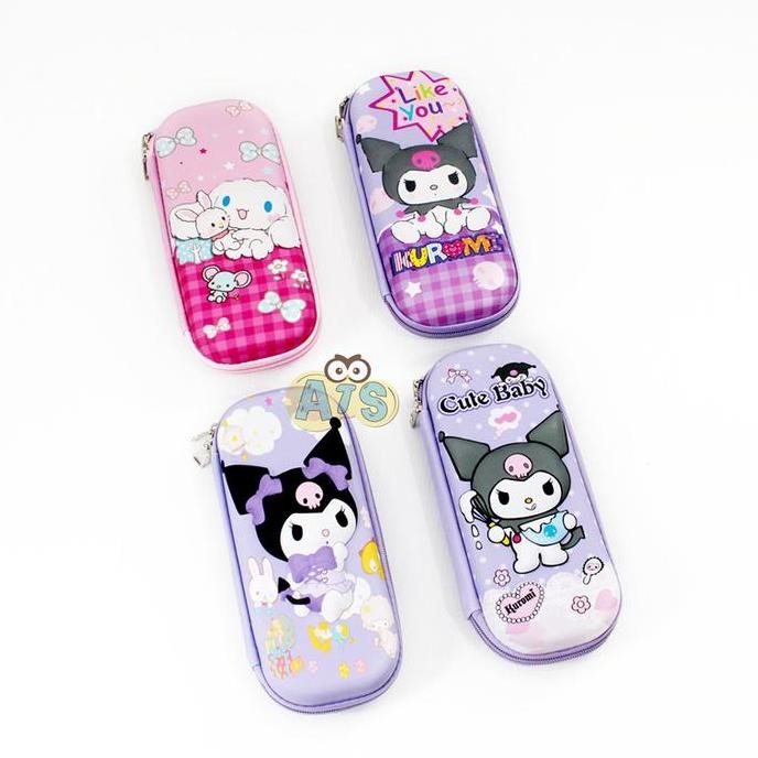 

Tempat Pensil Kuromi & Cinnamoroll Emboss Karakter Lucu Aesthetic