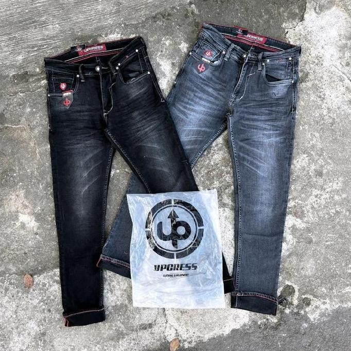 

Celana Jeans Pensil Pria Skinny Stretch - Celana Denim Original Upgress