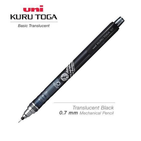 

Pensil Mekanik 0.7mm Auto Serut Uni Kurutoga Sharpener