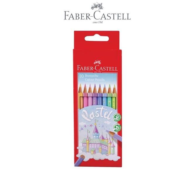 

Faber-Castell Colour Pencils Pastel Set 10 - Pensil Warna Hexagonal Pastel
