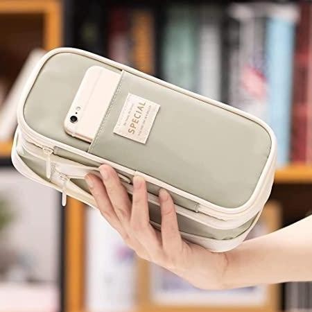 

Angoo Kawaii Pencil Cases Large Capacity Pencil Bag Pouch Holder Box For Girls Office Student Stationery Organizer School Supplies New Stok