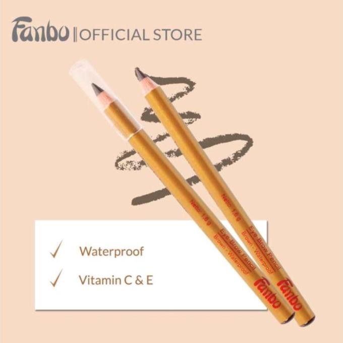 

Fanbo Eyebrow Pencil Gold - Pensil Alis Warna Coklat Natural Waterproof