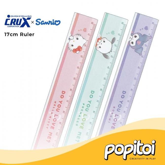 

Crux Sanrio Slim Ruler 17 Cm Penggaris Anak Lucu Hello Kitty Kuromi Cinnamoroll New Stok