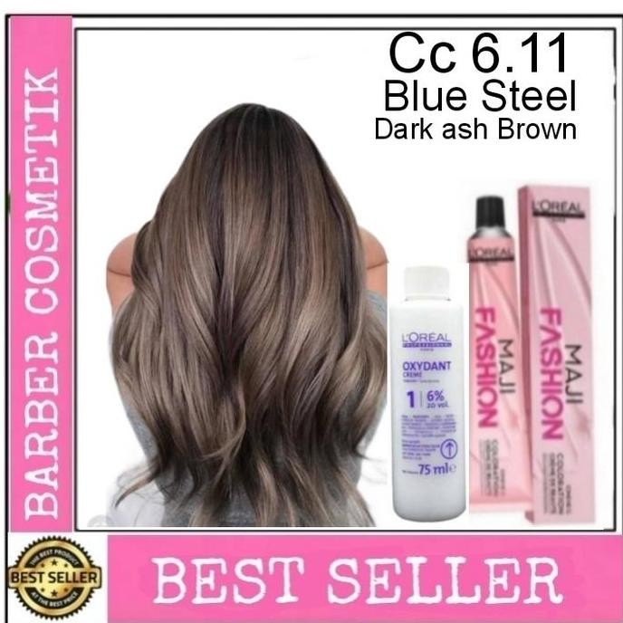 cat rambut loreal maji fashion majifashion cc 6.11 blue Steel + oxidan