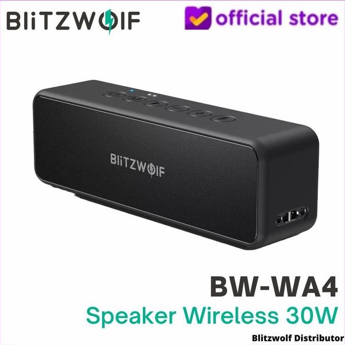 Blitzwolf Bw Wa4 Speaker Bluetooth 30W Tws Dual Driver Bass Black